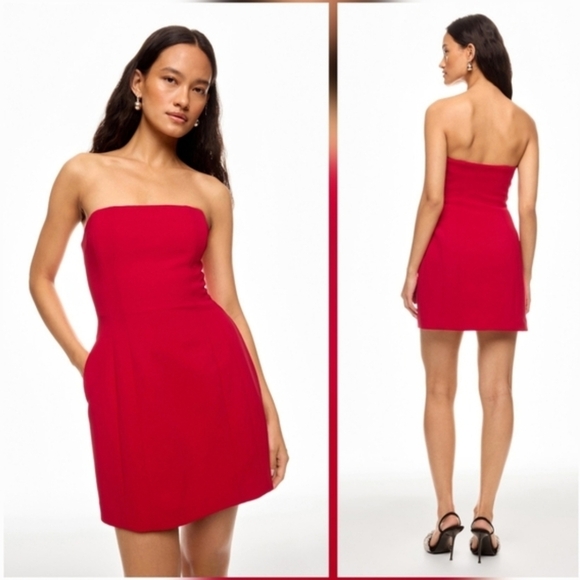 A.L.C. Dresses & Skirts - A.L.C. Elsie Mini Dress in Red Cocktail Sleeveless Strapless Size 2